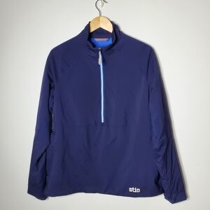 Stio Blue 1/2 Zip Pullover Jacket (XL)